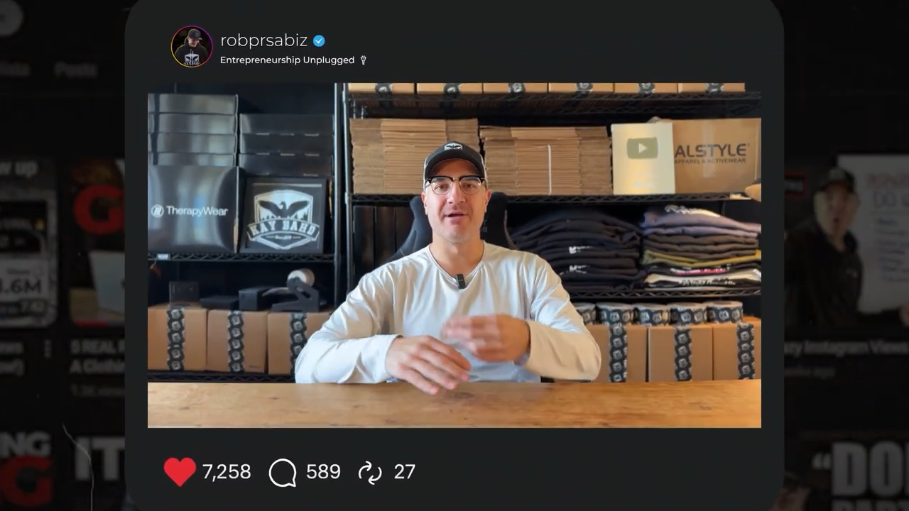 Sales pitch video for Rob